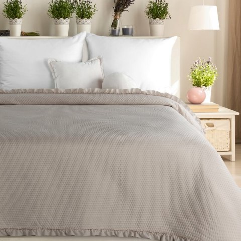 NARZUTA D91 FALBANKA 170 X 210 CM CIEMNOBEŻOWY