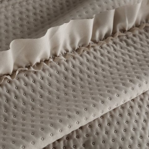 NARZUTA D91 FALBANKA 170 X 210 CM CIEMNOBEŻOWY