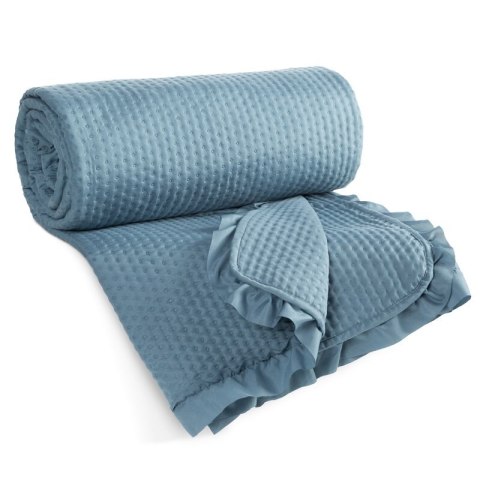 NARZUTA D91 FALBANKA 240 X 220 CM GRANATOWY