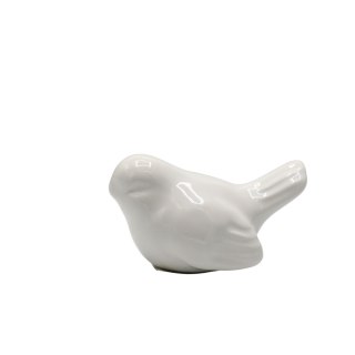 PTASZEK CERAMICZNY BIAŁY MAŁY DISPLAY