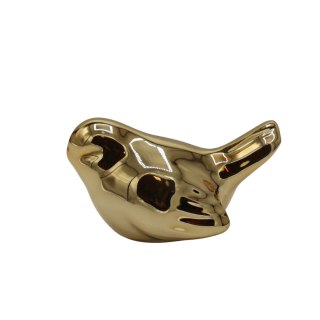 PTASZEK CERAMICZNY ZŁOTY MAŁY DISPLAY