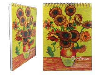 Blok rysunkowy/szkicownik - V. van Gogh, Słoneczniki.