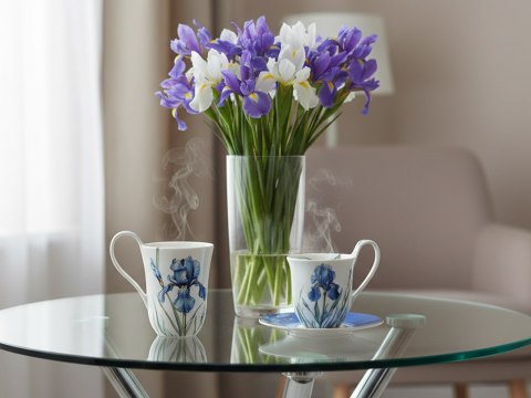 Filiżanka ze spodkiem - L. Lozano, Lady`s Floral Symphony (CARMANI)