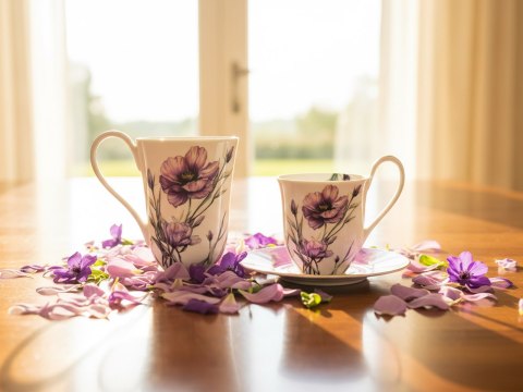 Filiżanka ze spodkiem - L. Lozano, Lady`s Floral Symphony (CARMANI)