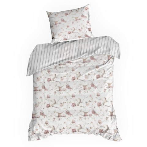 KOMPLET POŚCIELI SATYNOWEJ RAYA2 140 X 200 CM BIAŁY