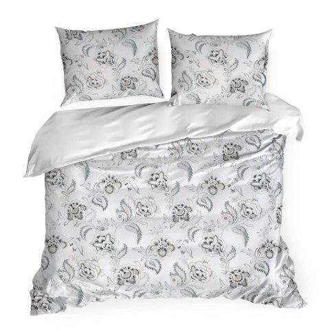 KOMPLET POŚCIELI SATYNOWEJ SPRING 83 160 X 200 CM BIAŁY