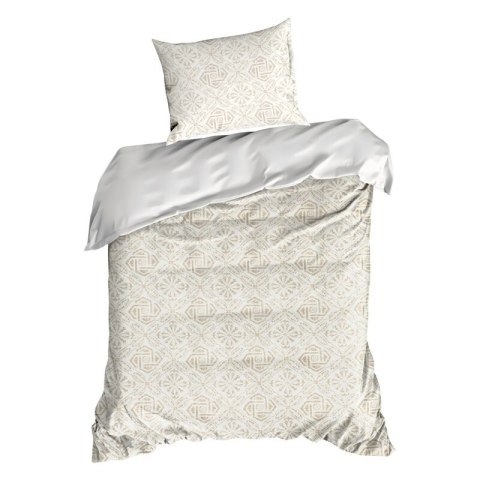 KOMPLET POŚCIELI SATYNOWEJ SPRING100 160 X 200 CM CIEMNOBEŻOWY