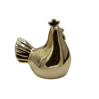 KURA CERAMICZNA ZŁOTA MAŁA