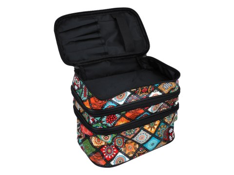 Kosmetyczka - wzór marokański (3 poziomy)