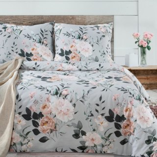 KOMPLET POŚCIELI BAWEŁNIANEJ ROSITA 220 X 200 CM SZARY