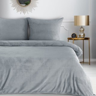 KOMPLET POŚCIELI FLANO 2 160 X 200 CM SREBRNY