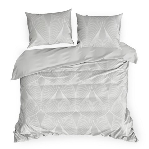 KOMPLET POŚCIELI SATYNOWEJ SPRING 88 160 X 200 CM JASNOSZARY