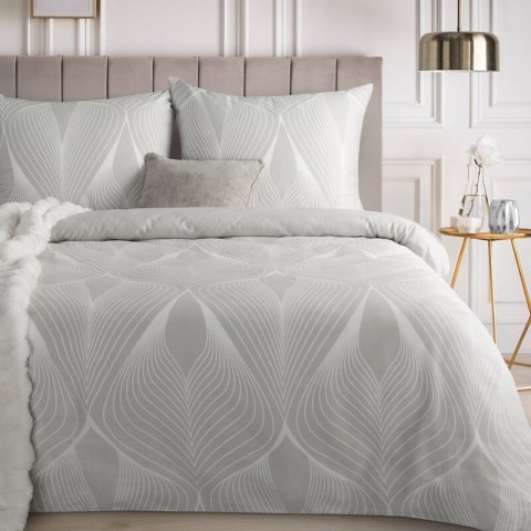 KOMPLET POŚCIELI SATYNOWEJ SPRING 88 220 X 200 CM JASNOSZARY