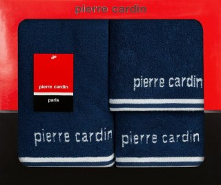 KOMPLET RĘCZNIKÓW 3 SZT ROCCO 40 X 34 X 9 CM GRANATOWY