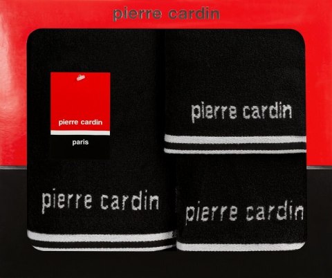 KOMPLET RĘCZNIKÓW 3 SZT ROCCO 40 X 34 X 9 CM CZARNY