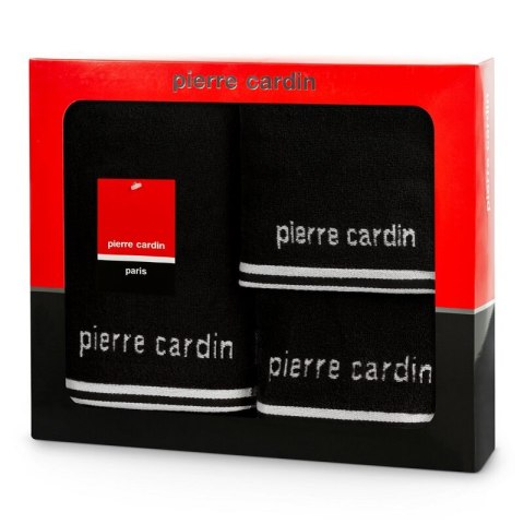 KOMPLET RĘCZNIKÓW 3 SZT ROCCO 40 X 34 X 9 CM CZARNY