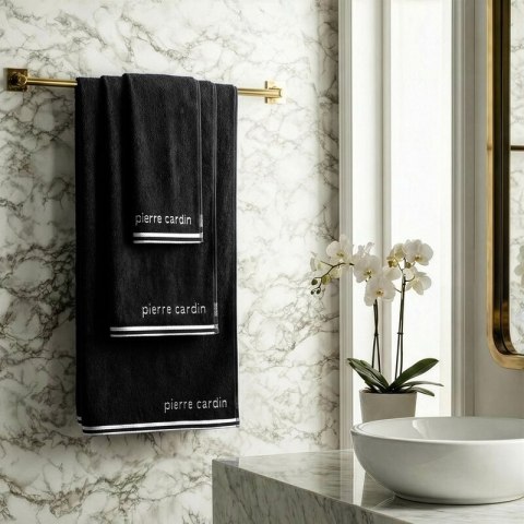 KOMPLET RĘCZNIKÓW 3 SZT ROCCO 40 X 34 X 9 CM CZARNY