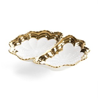 MISA DEKORACYJNA ESTER (01) 20 X 15 X 4 CM BIAŁY