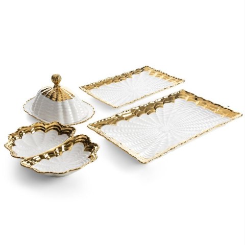 MISA DEKORACYJNA ESTER (01) 20 X 15 X 4 CM BIAŁY