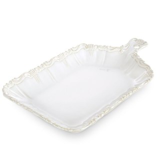 PATERA DEKORACYJNA ARLETA (04) 32 X 20 X 4 CM KREMOWY