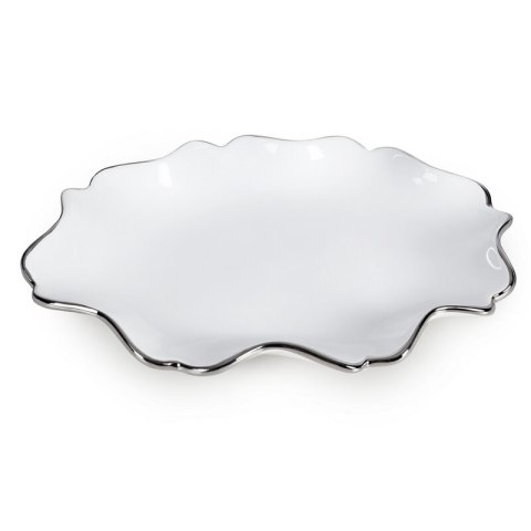 PATERA DEKORACYJNA AUREN (01) 30 X 21 X 4 CM BIAŁY