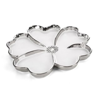 PATERA DEKORACYJNA NEFRE (01) O 33 X 3 CM BIAŁY