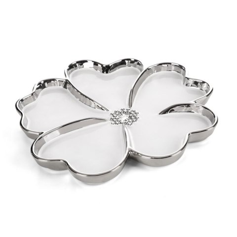 PATERA DEKORACYJNA NEFRE (01) O 33 X 3 CM BIAŁY