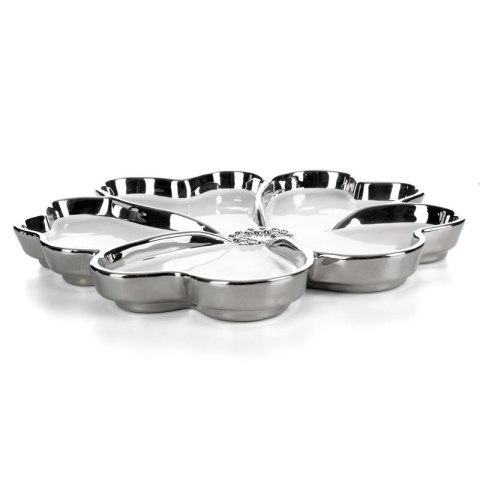 PATERA DEKORACYJNA NEFRE (01) O 33 X 3 CM BIAŁY