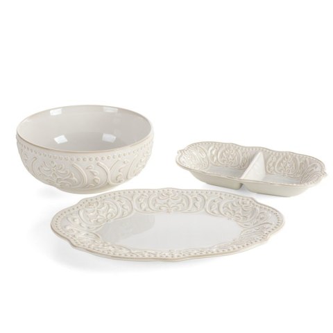 PATERA DEKORACYJNA VENUS (02) 24 X 13 X 4 CM KREMOWY