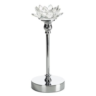 ŚWIECZNIK DEKORACYJNY DALIA O 12 X 29 CM TRANSPARENTNY