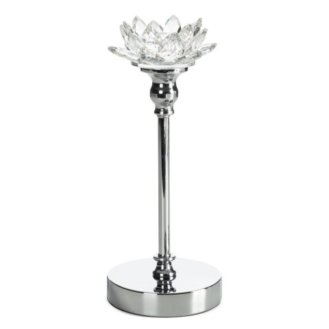 ŚWIECZNIK DEKORACYJNY DALIA O 12 X 29 CM TRANSPARENTNY