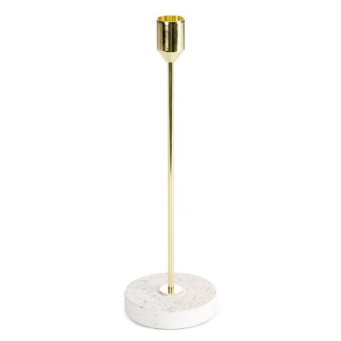 ŚWIECZNIK DEKORACYJNY KORI (04) O 8 X 26 CM KREMOWY