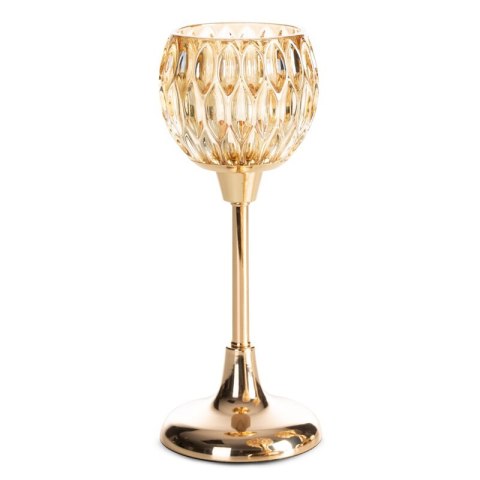 ŚWIECZNIK DEKORACYJNY ZARIA O 11 X 27 CM ZŁOTY