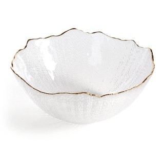 SZKLANA MISA DEKORACYJNA TAMARA (01) O 25 X 11 CM BIAŁY