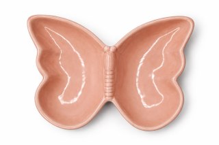 TALERZ MOTYL CERAMICZNY RÓŻOWY