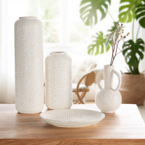 WAZON DEKORACYJNY ALEXA (01) O 15 X 49 CM KREMOWY