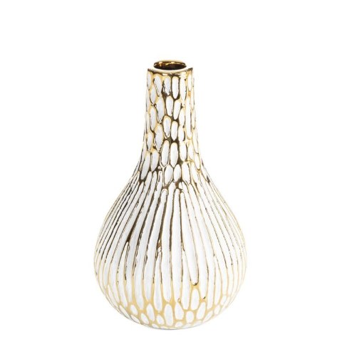 WAZON DEKORACYJNY ANDREA (02) O 12 X 20 CM BIAŁY