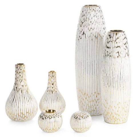 WAZON DEKORACYJNY ANDREA (02) O 12 X 20 CM BIAŁY