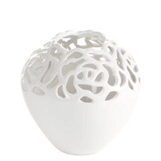 WAZON DEKORACYJNY CELIA (01) O 17 X 17 CM KREMOWY