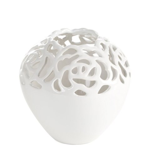 WAZON DEKORACYJNY CELIA (01) O 17 X 17 CM KREMOWY