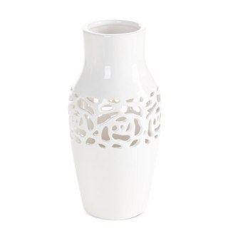 WAZON DEKORACYJNY CELIA (02) O 12 X 25 CM KREMOWY