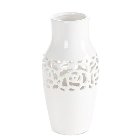 WAZON DEKORACYJNY CELIA (02) O 12 X 25 CM KREMOWY