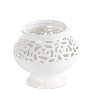 WAZON DEKORACYJNY CELIA (03) O 16 X 14 CM KREMOWY