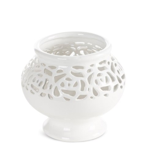 WAZON DEKORACYJNY CELIA (03) O 16 X 14 CM KREMOWY