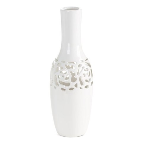 WAZON DEKORACYJNY CELIA (04) O 10 X 30 CM KREMOWY
