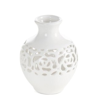 WAZON DEKORACYJNY CELIA (05) O 14 X 18 CM KREMOWY