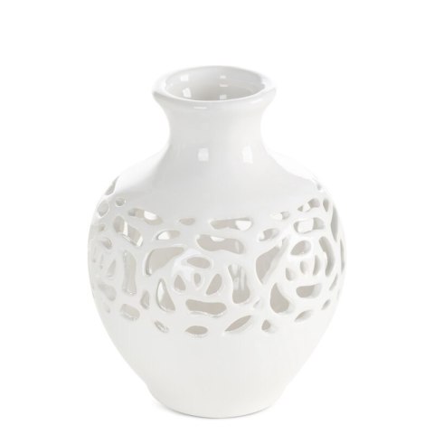 WAZON DEKORACYJNY CELIA (05) O 14 X 18 CM KREMOWY