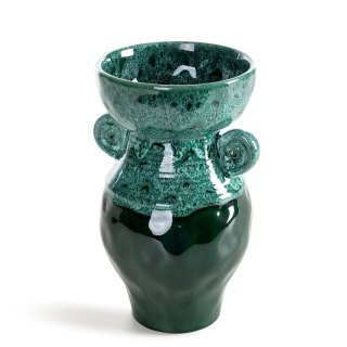 WAZON DEKORACYJNY DINA O 14 X 25 CM ZIELONY