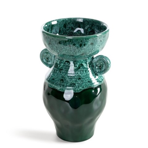 WAZON DEKORACYJNY DINA O 14 X 25 CM ZIELONY