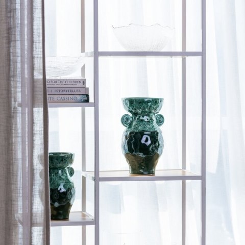 WAZON DEKORACYJNY DINA O 17 X 30 CM ZIELONY